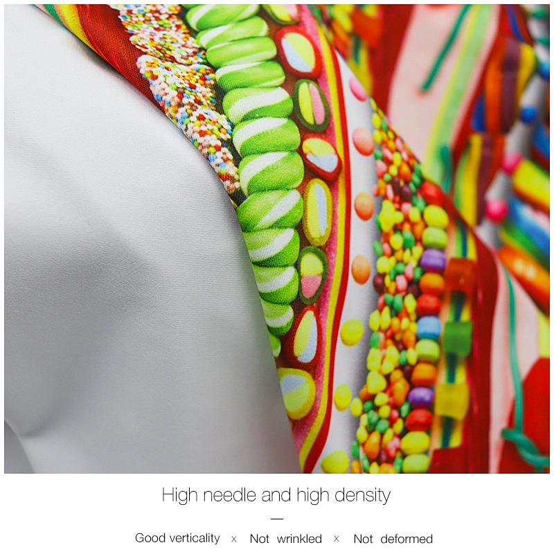 Spandex polyester knitted printed elastic fabric